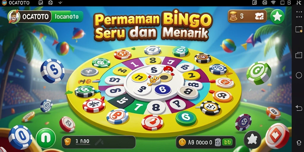 Tangkapan layar gameplay menampilkan suasana permainan Bingo di OCATOTO.