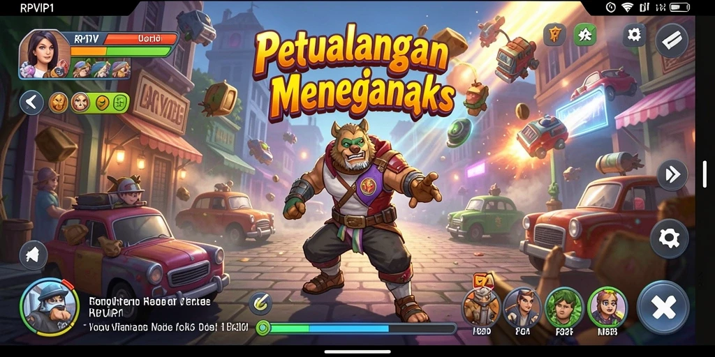 Tampilan gameplay seru RPVIP1 dengan tantangan menegangkan.